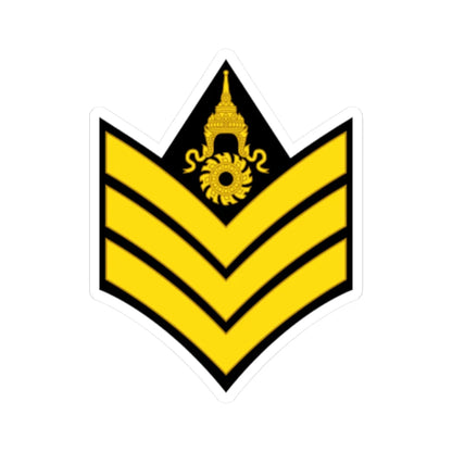 RTA OR 5 Sergeant (Thailand) (Military Rank) STICKER Vinyl Kiss-Cut Decal 3 Inch White - The Sticker Space