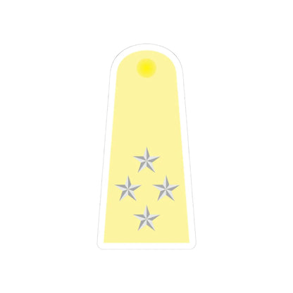 RTAF 09 (Thailand) (Military Rank) STICKER Vinyl Kiss-Cut Decal 3 Inch White - The Sticker Space