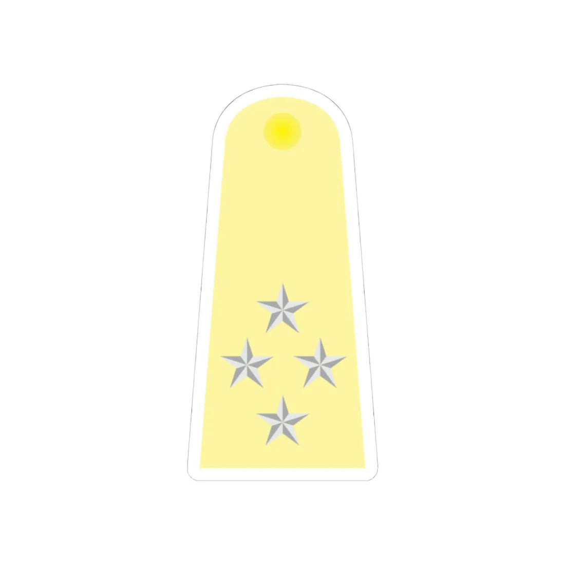 RTAF 09 (Thailand) (Military Rank) STICKER Vinyl Kiss-Cut Decal 4 Inch White - The Sticker Space