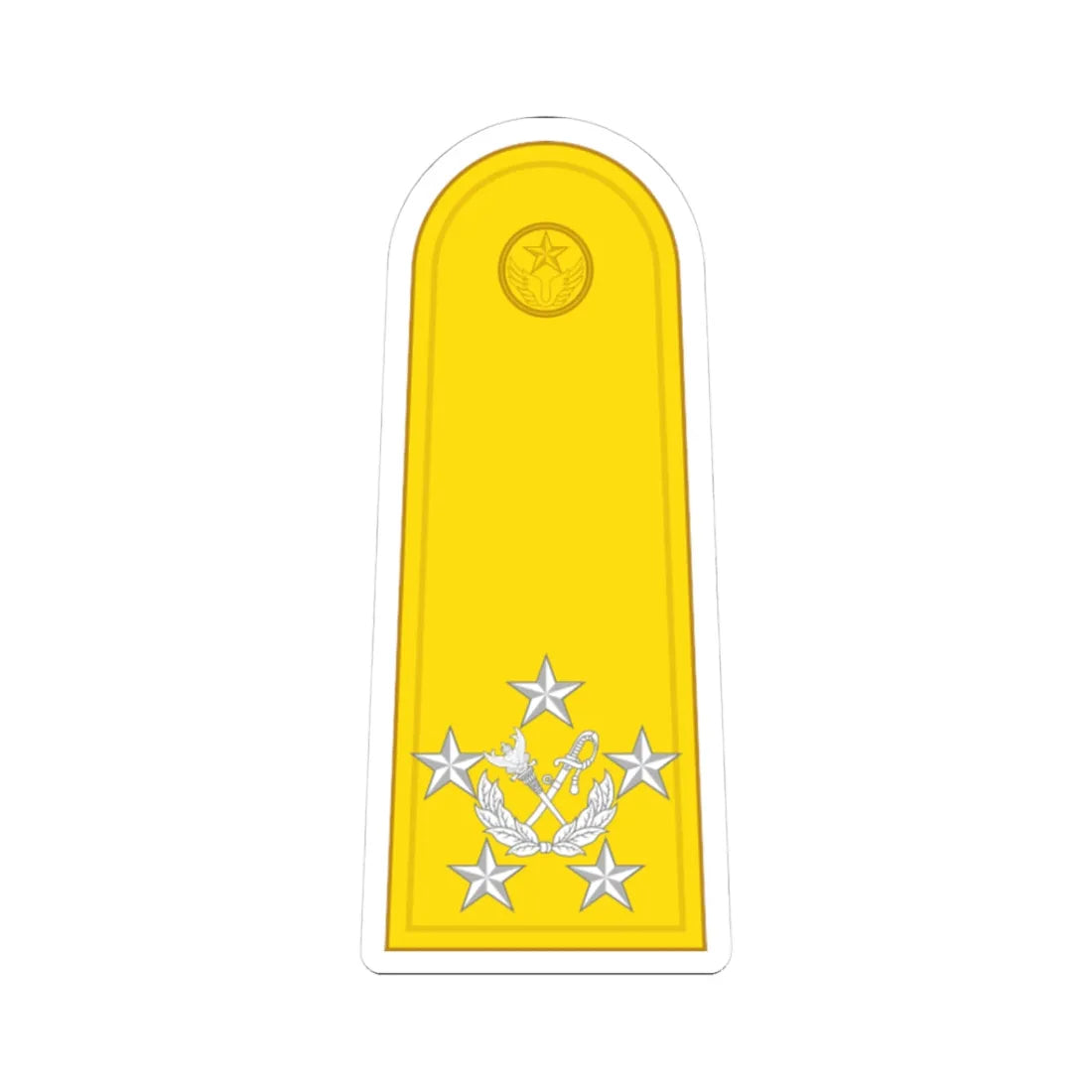 RTAF OF 10 Marshal of the Royal Thai Air Force (Thailand) (Military Rank) STICKER Vinyl Kiss-Cut Decal 3 Inch White - The Sticker Space