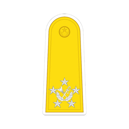 RTAF OF 10 Marshal of the Royal Thai Air Force (Thailand) (Military Rank) STICKER Vinyl Kiss-Cut Decal 4 Inch White - The Sticker Space