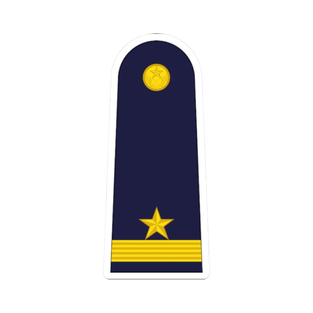 RTAF OF 1a Pilot Officer (Thailand) (Military Rank) STICKER Vinyl Kiss-Cut Decal 2 Inch White - The Sticker Space