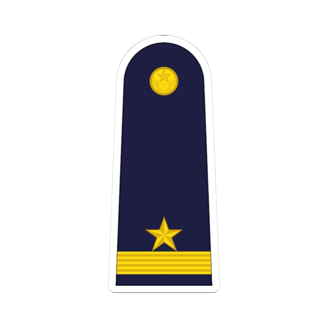 RTAF OF 1a Pilot Officer (Thailand) (Military Rank) STICKER Vinyl Kiss-Cut Decal 3 Inch White - The Sticker Space