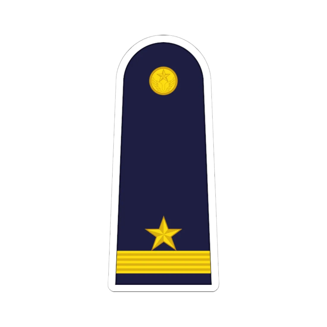 RTAF OF 1a Pilot Officer (Thailand) (Military Rank) STICKER Vinyl Kiss-Cut Decal 6 Inch White - The Sticker Space