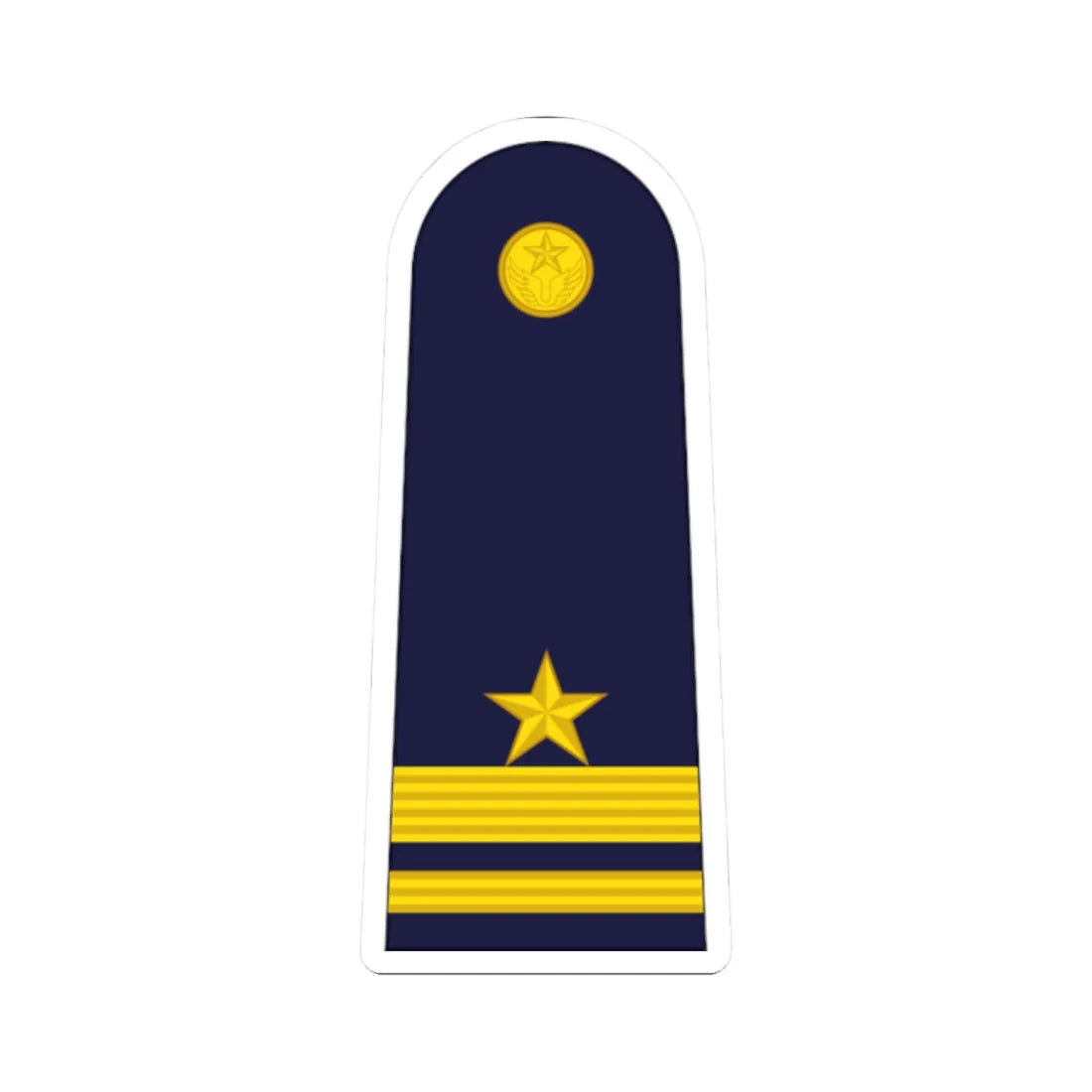 RTAF OF 1b Flying Officer (Thailand) (Military Rank) STICKER Vinyl Kiss-Cut Decal 2 Inch White - The Sticker Space