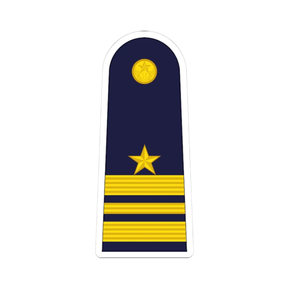 RTAF OF 3 Squadron Leader (Thailand) (Military Rank) STICKER Vinyl Kiss-Cut Decal 3 Inch White - The Sticker Space