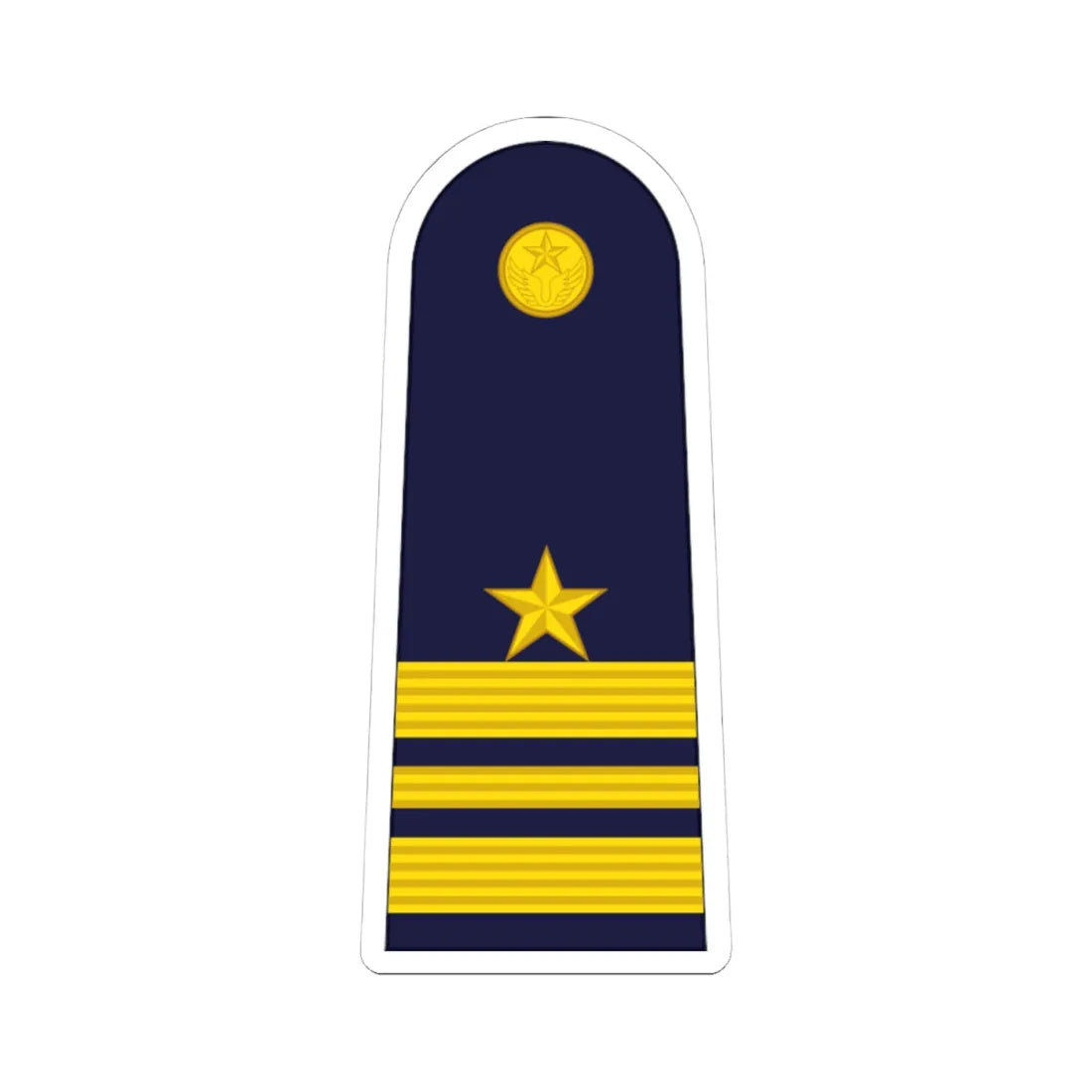 RTAF OF 3 Squadron Leader (Thailand) (Military Rank) STICKER Vinyl Kiss-Cut Decal 4 Inch White - The Sticker Space