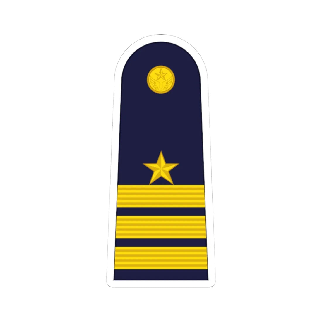 RTAF OF 4 Wing Commander (Thailand) (Military Rank) STICKER Vinyl Kiss-Cut Decal 3 Inch White - The Sticker Space