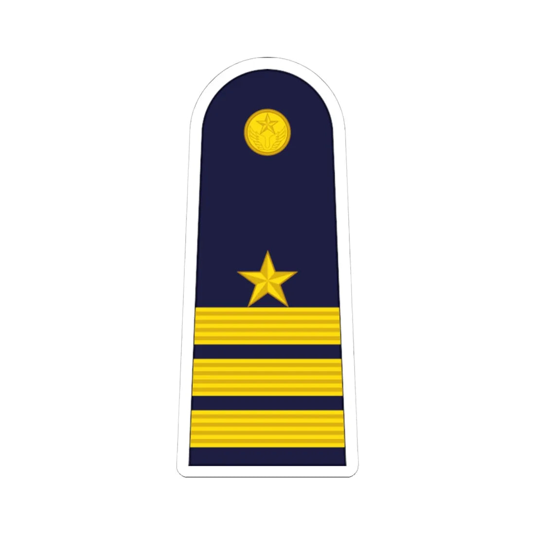 RTAF OF 4 Wing Commander (Thailand) (Military Rank) STICKER Vinyl Kiss-Cut Decal 4 Inch White - The Sticker Space