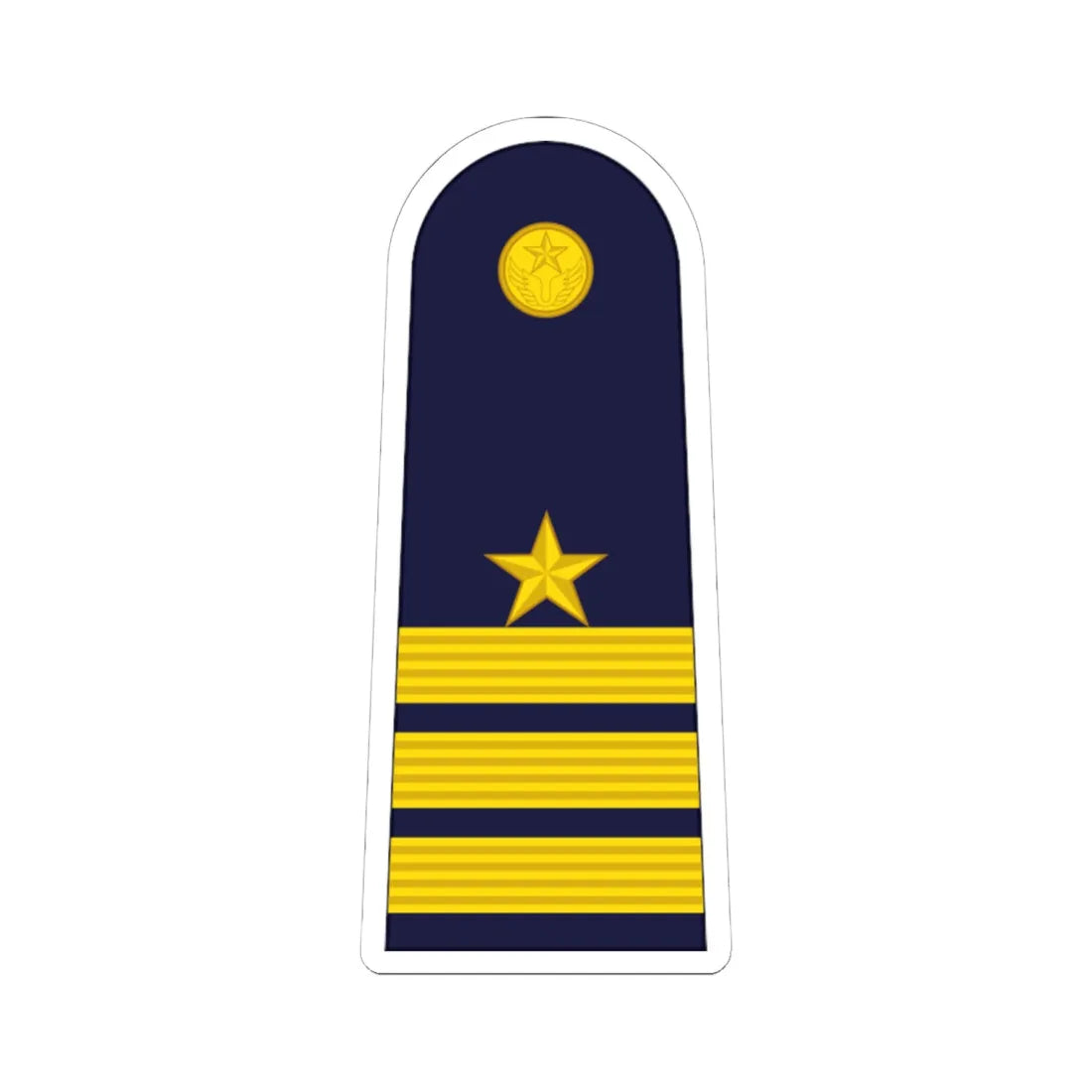 RTAF OF 4 Wing Commander (Thailand) (Military Rank) STICKER Vinyl Kiss-Cut Decal 6 Inch White - The Sticker Space