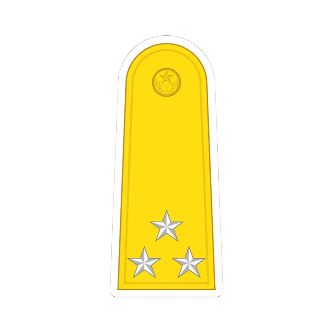 RTAF OF 8 Air Marshal (Thailand) (Military Rank) STICKER Vinyl Kiss-Cut Decal 3 Inch White - The Sticker Space