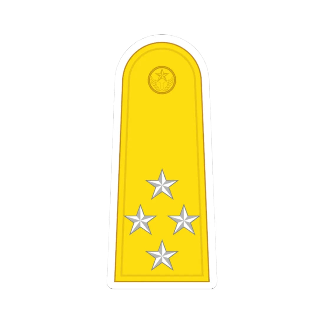 RTAF OF 9 Air Chief Marshal (Thailand) (Military Rank) STICKER Vinyl Kiss-Cut Decal 2 Inch White - The Sticker Space