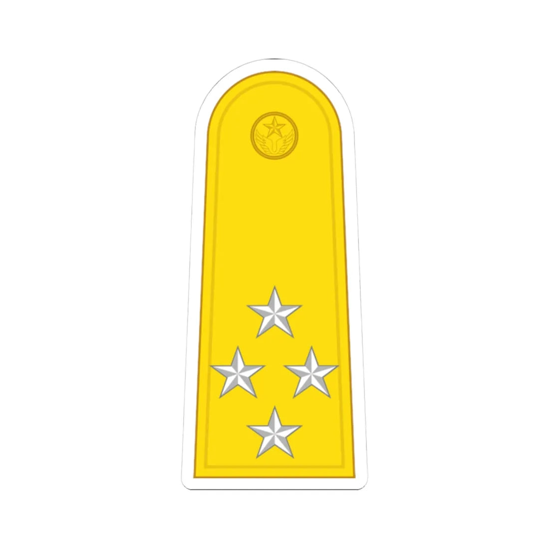 RTAF OF 9 Air Chief Marshal (Thailand) (Military Rank) STICKER Vinyl Kiss-Cut Decal 3 Inch White - The Sticker Space