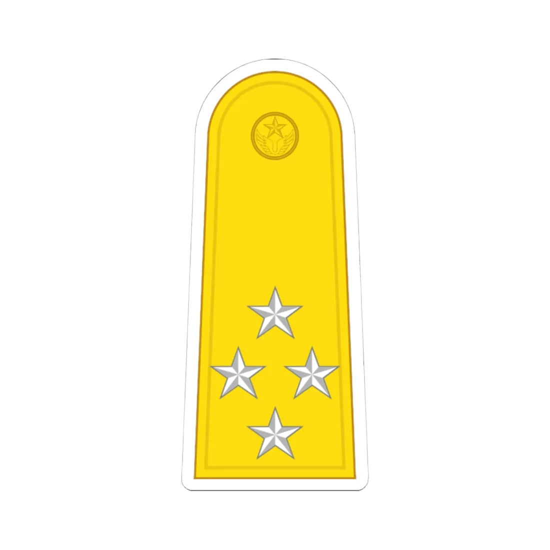 RTAF OF 9 Air Chief Marshal (Thailand) (Military Rank) STICKER Vinyl Kiss-Cut Decal 4 Inch White - The Sticker Space