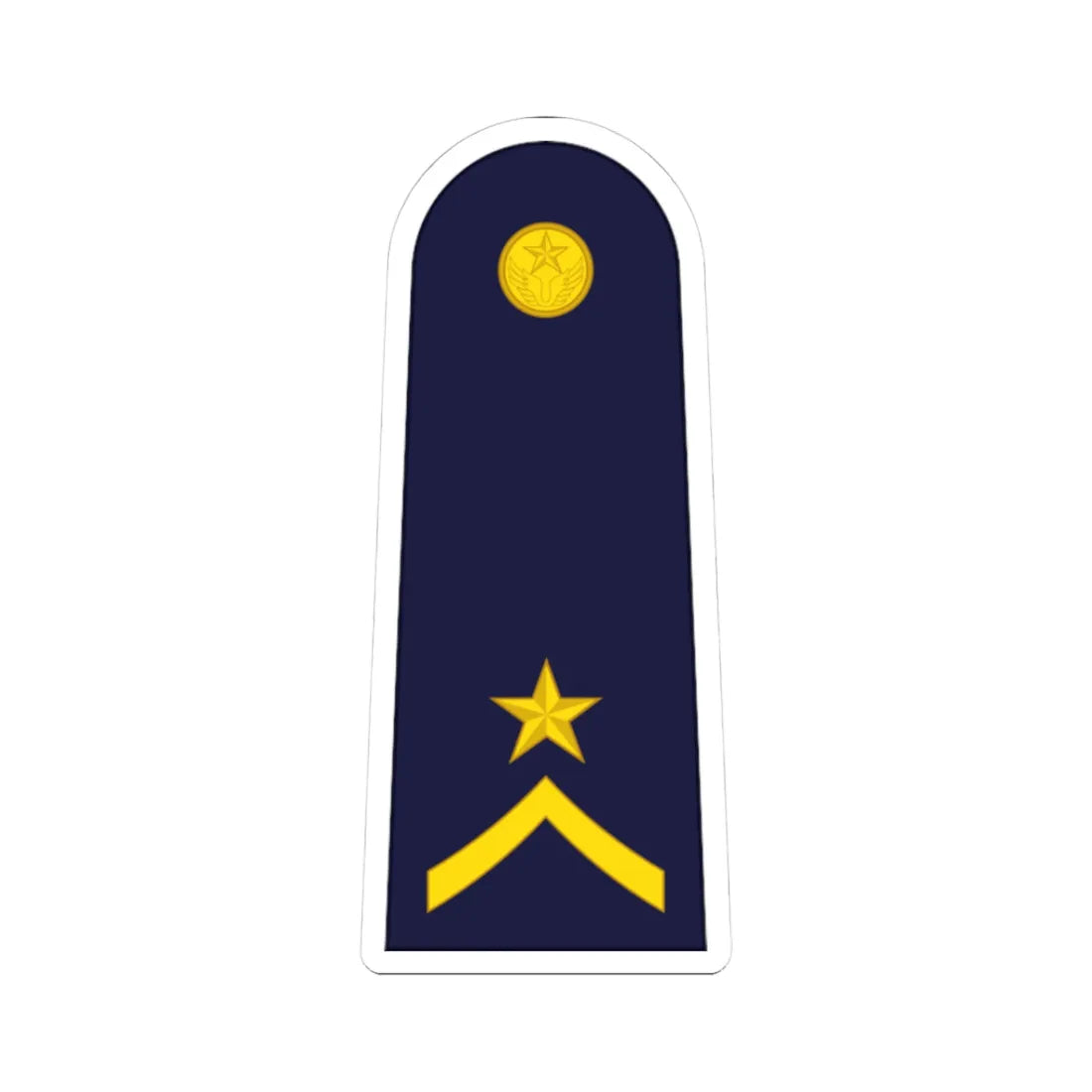 RTAF OR 7 Flight Sergeant 3rd Class (Thailand) (Military Rank) STICKER Vinyl Kiss-Cut Decal 3 Inch White - The Sticker Space