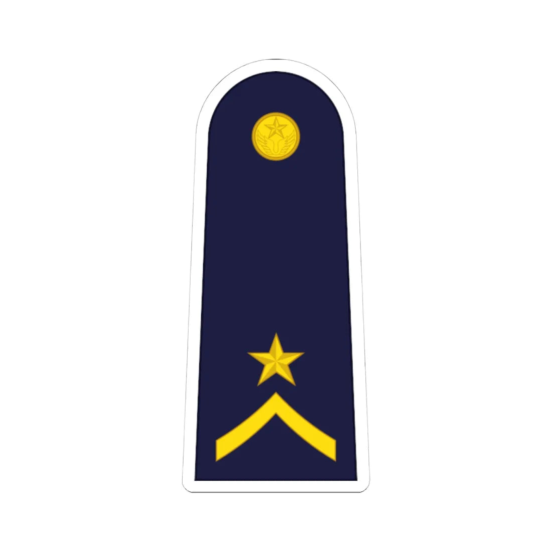 RTAF OR 7 Flight Sergeant 3rd Class (Thailand) (Military Rank) STICKER Vinyl Kiss-Cut Decal 4 Inch White - The Sticker Space