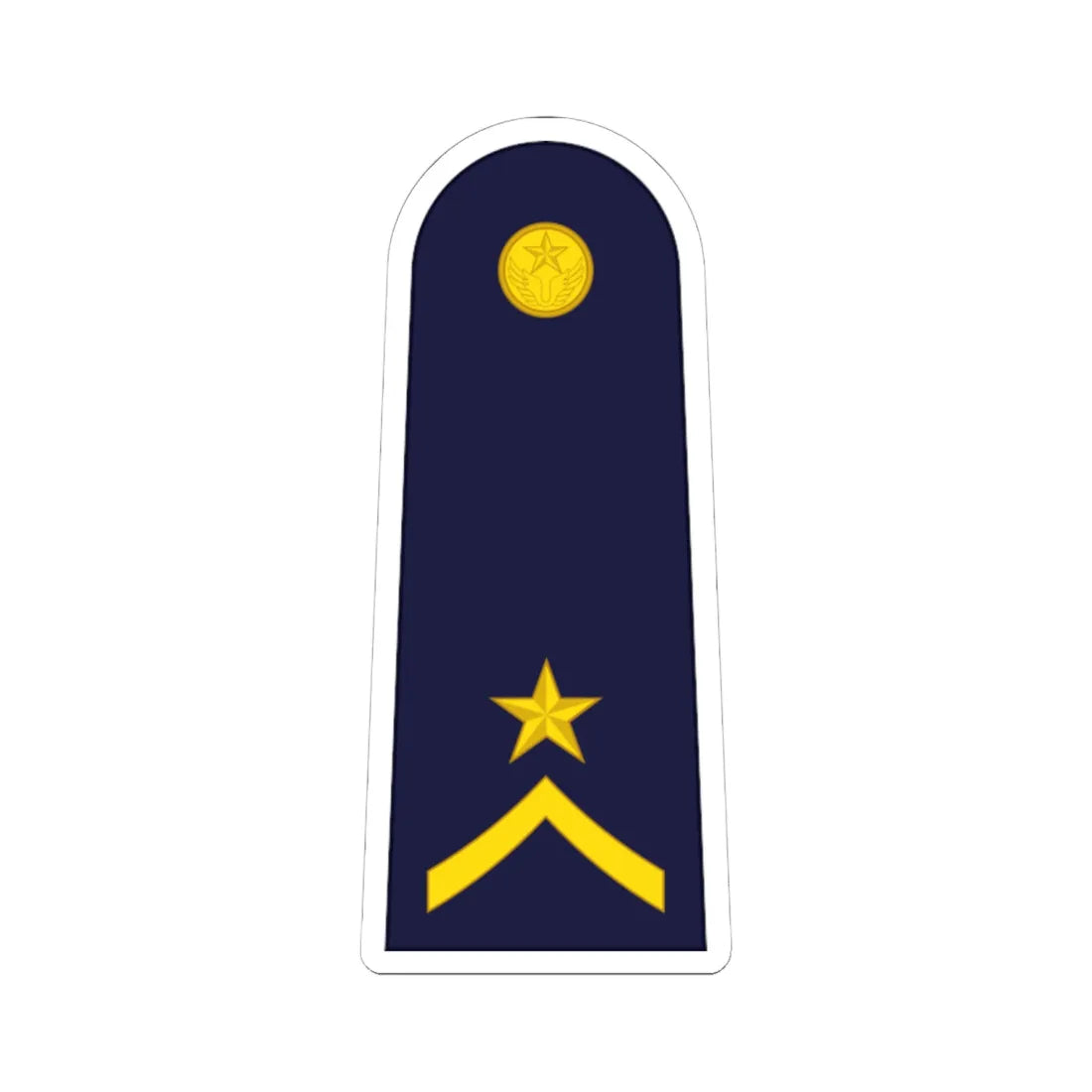 RTAF OR 7 Flight Sergeant 3rd Class (Thailand) (Military Rank) STICKER Vinyl Kiss-Cut Decal 6 Inch White - The Sticker Space