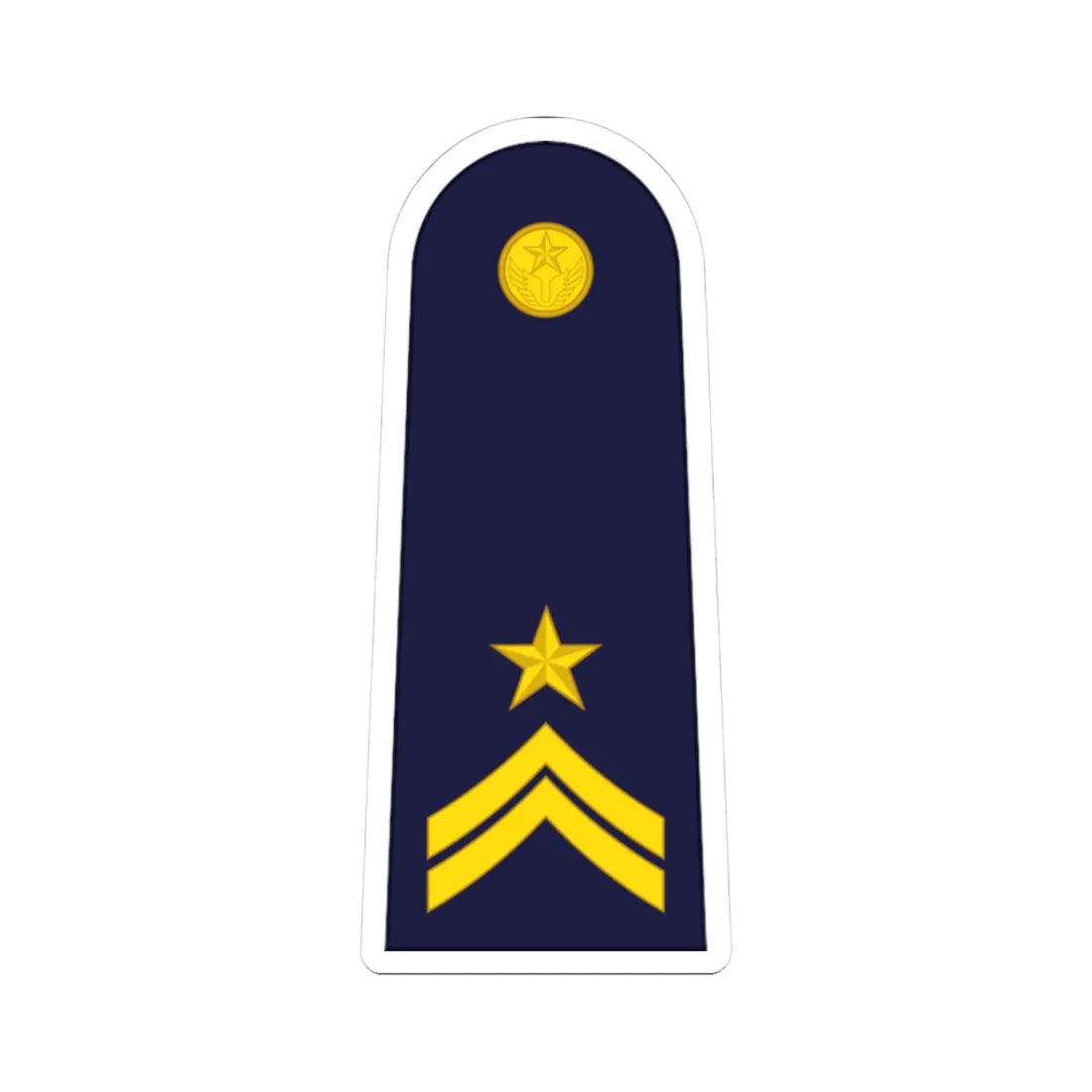 RTAF OR 8 Flight Sergeant 2nd Class (Thailand) (Military Rank) STICKER Vinyl Kiss-Cut Decal 3 Inch White - The Sticker Space