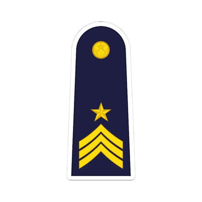 RTAF OR 9 Flight Sergeant 1st Class (Thailand) (Military Rank) STICKER Vinyl Kiss-Cut Decal 4 Inch White - The Sticker Space