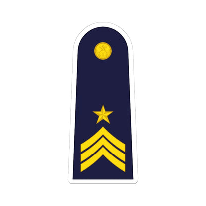 RTAF OR 9 Flight Sergeant 1st Class (Thailand) (Military Rank) STICKER Vinyl Kiss-Cut Decal 6 Inch White - The Sticker Space