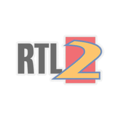 RTL II (1993) (Logo) STICKER Vinyl Kiss-Cut Decal 2 Inch Transparent - The Sticker Space