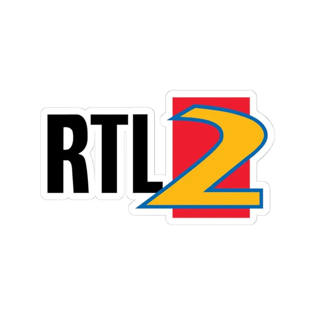RTL II (1993) (Logo) STICKER Vinyl Kiss-Cut Decal 4 Inch White - The Sticker Space
