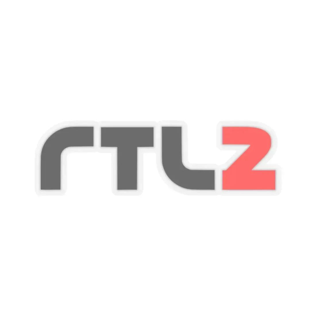 RTL II (1996) (Logo) STICKER Vinyl Kiss-Cut Decal 2 Inch Transparent - The Sticker Space