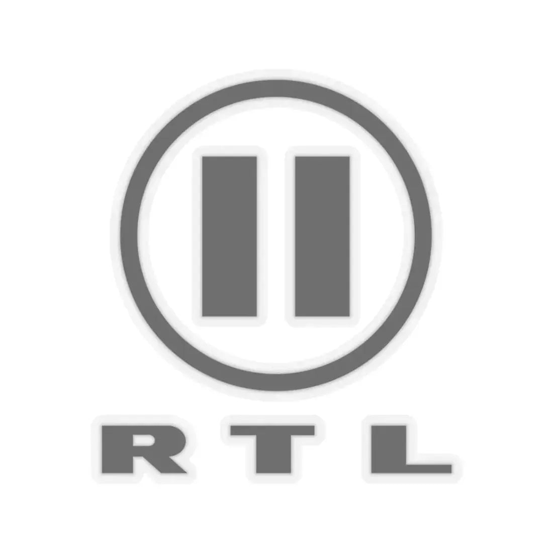 RTL II (2002) (Logo) STICKER Vinyl Kiss-Cut Decal 3 Inch Transparent - The Sticker Space