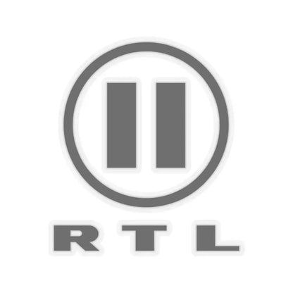 RTL II (2002) (Logo) STICKER Vinyl Kiss-Cut Decal 6 Inch Transparent - The Sticker Space