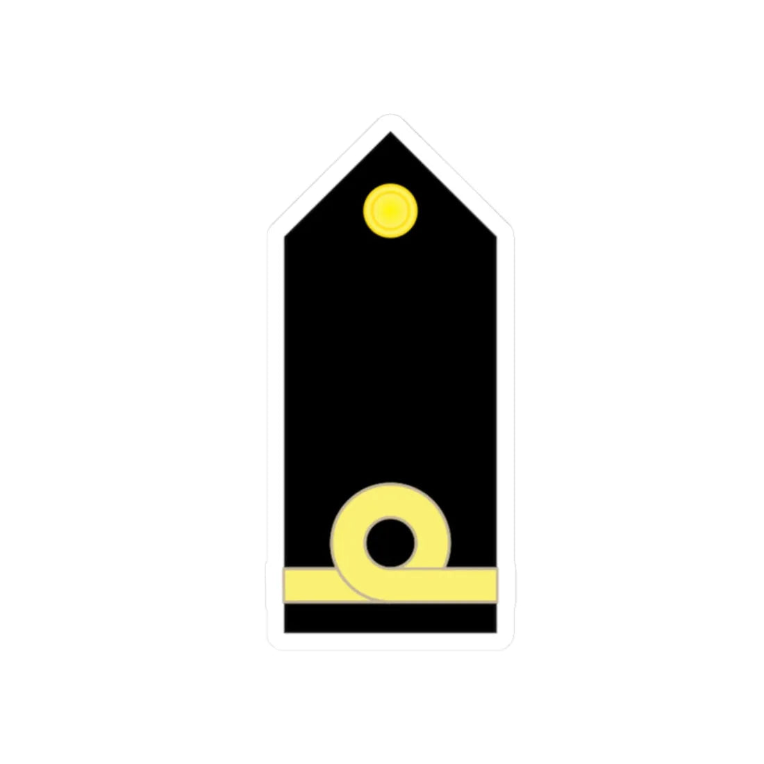 RTN 01 (Thailand) (Military Rank) STICKER Vinyl Kiss-Cut Decal 2 Inch White - The Sticker Space