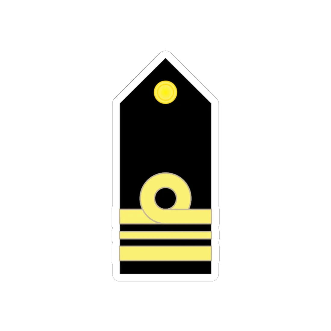 RTN 04 (Thailand) (Military Rank) STICKER Vinyl Kiss-Cut Decal 4 Inch White - The Sticker Space