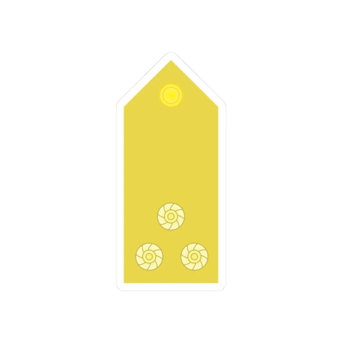 RTN 09 (Thailand) (Military Rank) STICKER Vinyl Kiss-Cut Decal 2 Inch White - The Sticker Space