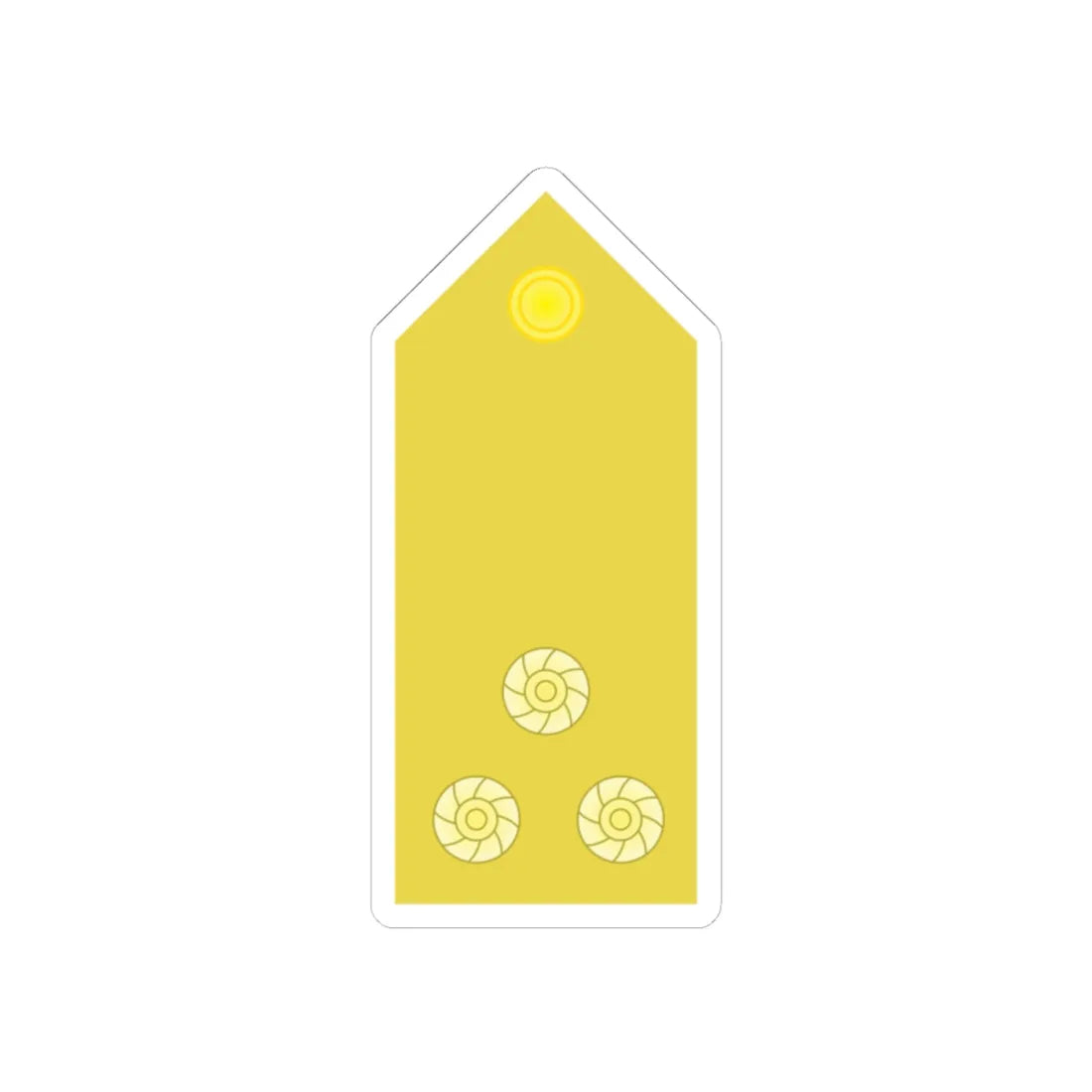 RTN 09 (Thailand) (Military Rank) STICKER Vinyl Kiss-Cut Decal 4 Inch White - The Sticker Space