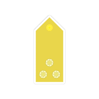 RTN 09 (Thailand) (Military Rank) STICKER Vinyl Kiss-Cut Decal 4 Inch White - The Sticker Space