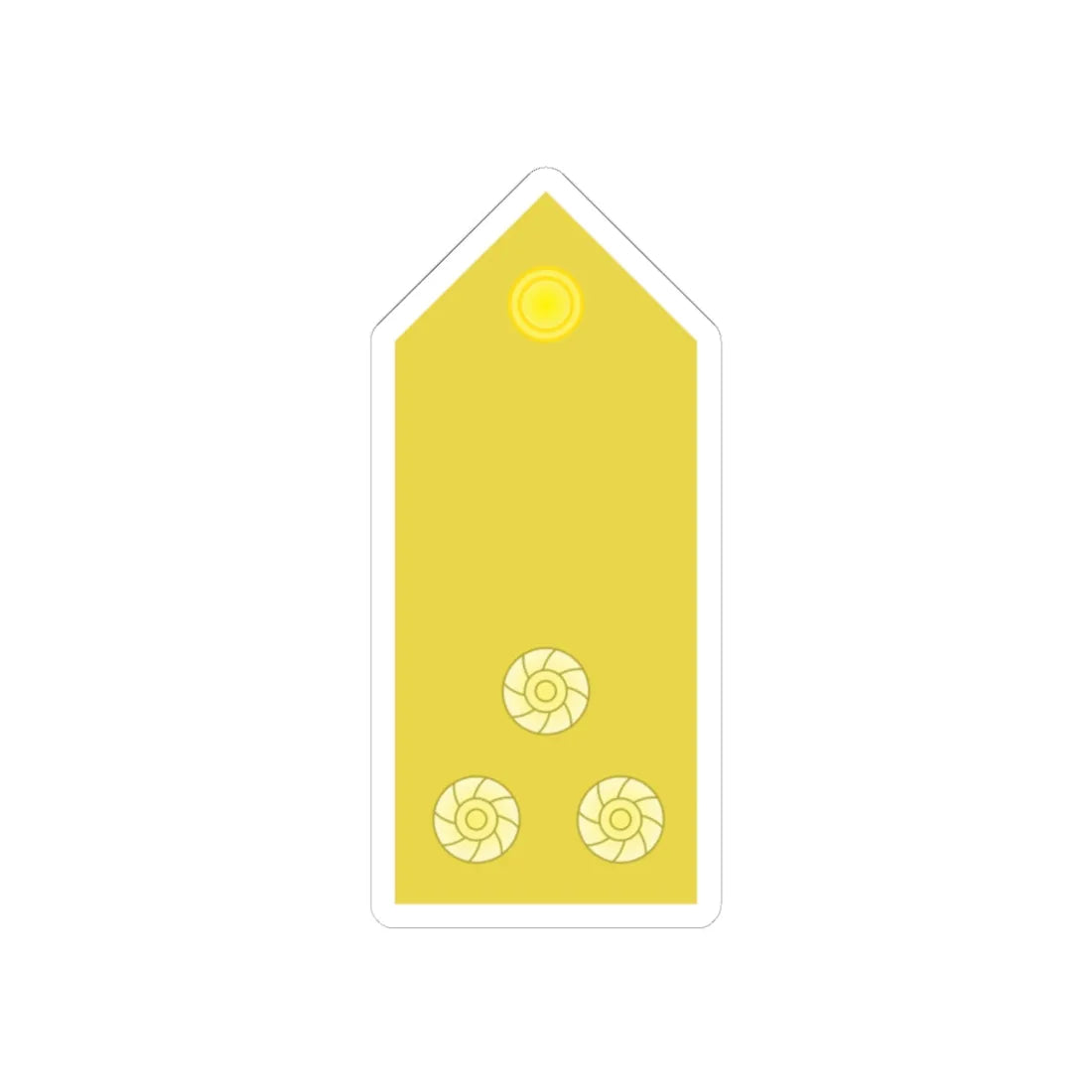 RTN 09 (Thailand) (Military Rank) STICKER Vinyl Kiss-Cut Decal 6 Inch White - The Sticker Space