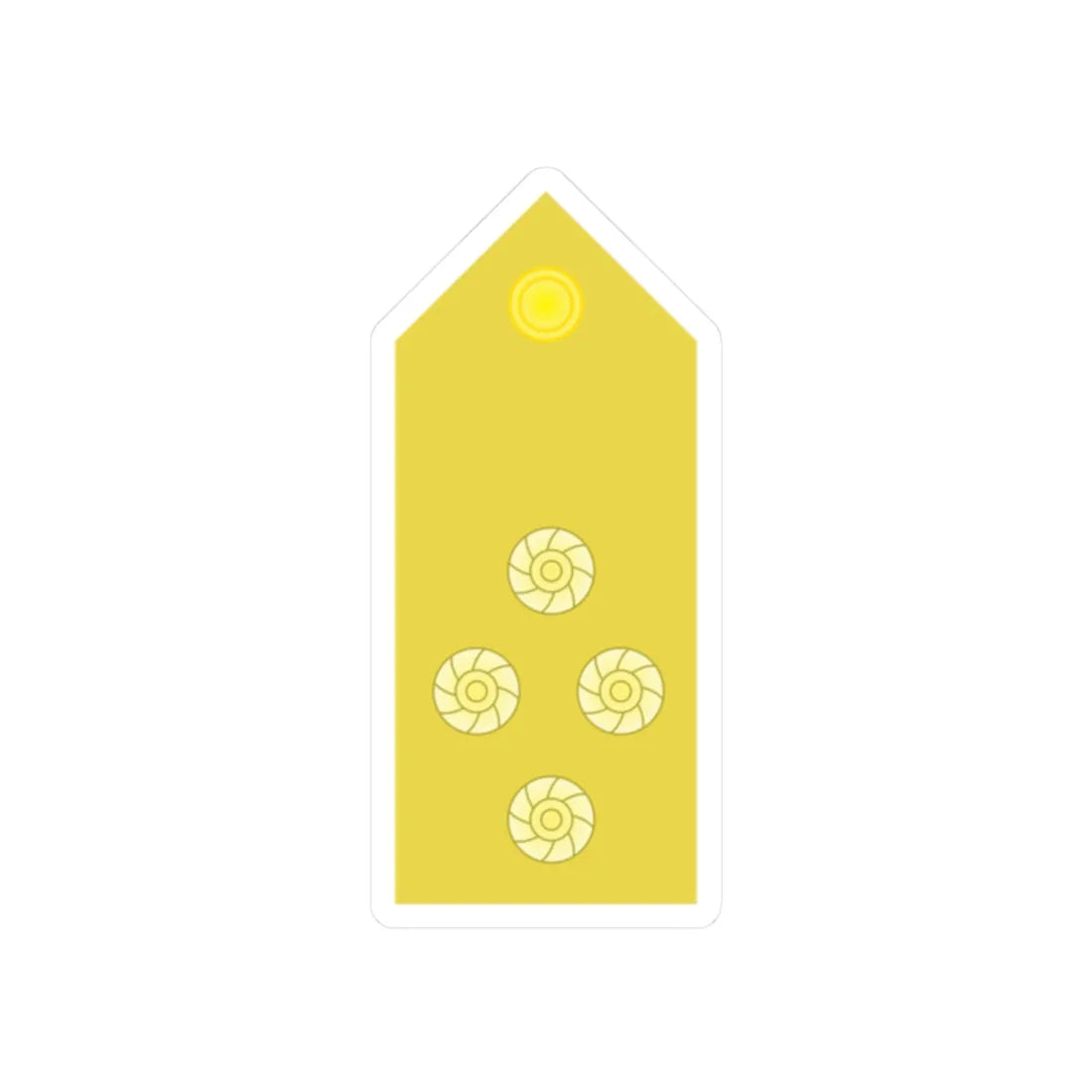 RTN 10 (Thailand) (Military Rank) STICKER Vinyl Kiss-Cut Decal 2 Inch White - The Sticker Space