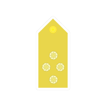 RTN 10 (Thailand) (Military Rank) STICKER Vinyl Kiss-Cut Decal 2 Inch White - The Sticker Space