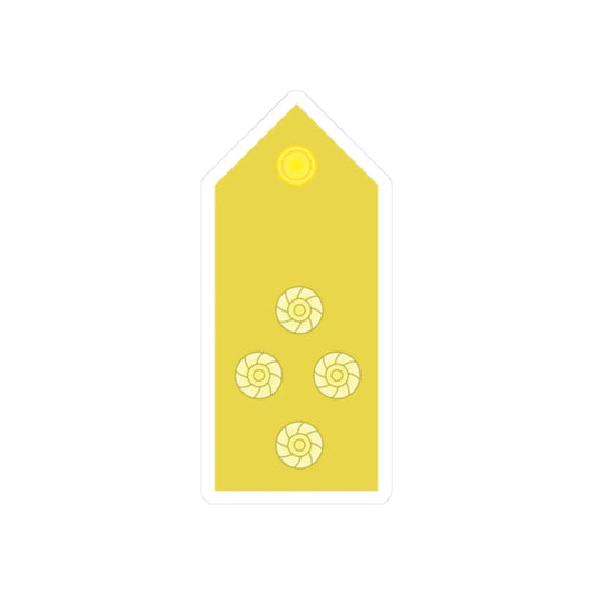 RTN 10 (Thailand) (Military Rank) STICKER Vinyl Kiss-Cut Decal 2 Inch White - The Sticker Space