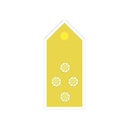 RTN 10 (Thailand) (Military Rank) STICKER Vinyl Kiss-Cut Decal 3 Inch White - The Sticker Space