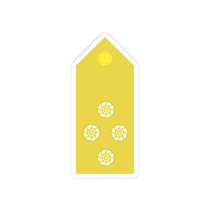 RTN 10 (Thailand) (Military Rank) STICKER Vinyl Kiss-Cut Decal 4 Inch White - The Sticker Space