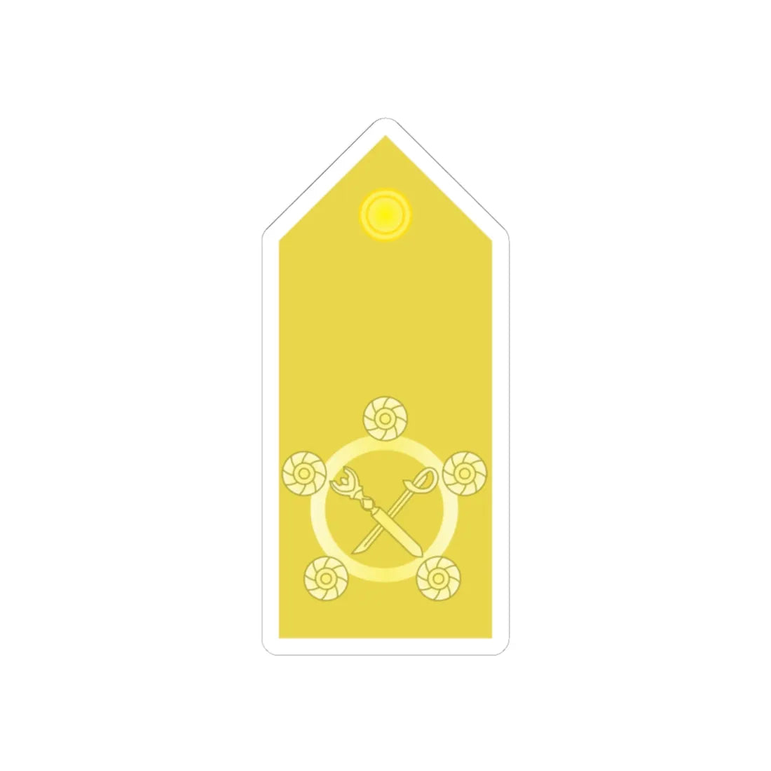 RTN 11 (Thailand) (Military Rank) STICKER Vinyl Kiss-Cut Decal 4 Inch White - The Sticker Space