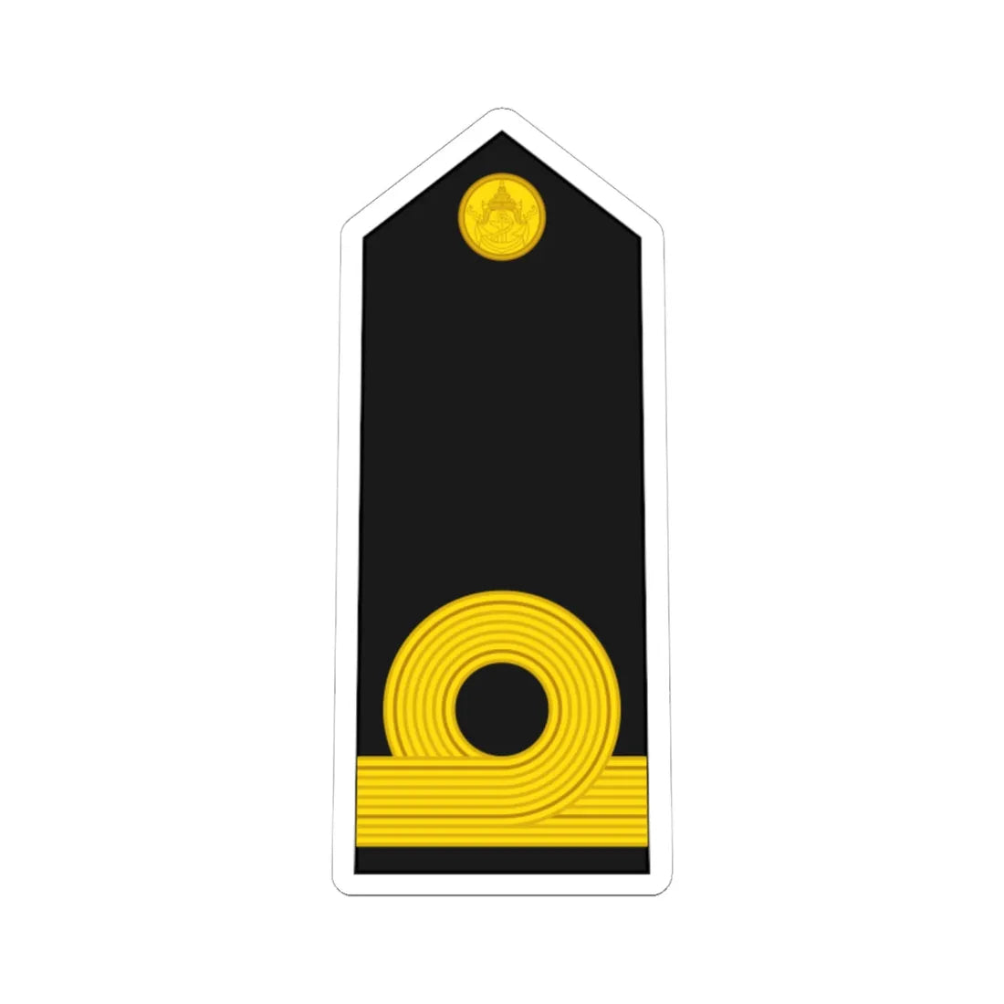 RTN OF 1a Sub Lieutenant (Thailand) (Military Rank) STICKER Vinyl Kiss-Cut Decal - The Sticker Space