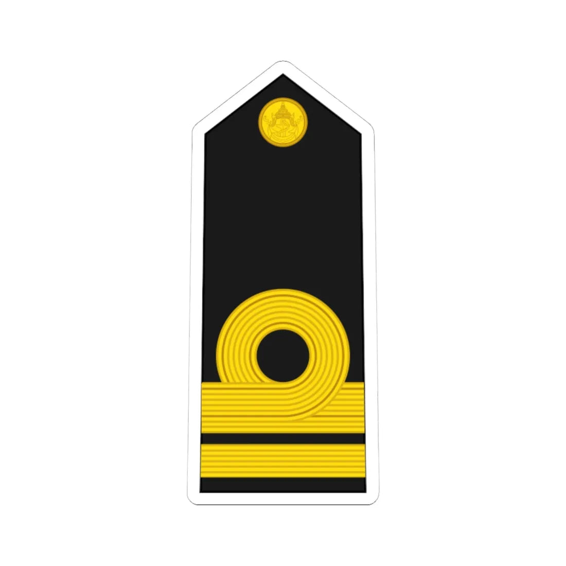 RTN OF 1b Lieutenant Junior Grade (Thailand) (Military Rank) STICKER Vinyl Kiss-Cut Decal 4 Inch White - The Sticker Space