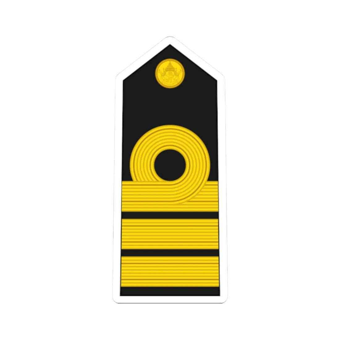 RTN OF 4 Commander (Thailand) (Military Rank) STICKER Vinyl Kiss-Cut Decal 2 Inch White - The Sticker Space