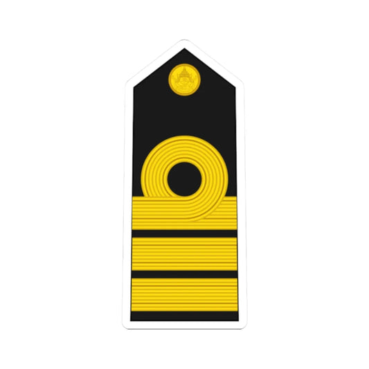 RTN OF 4 Commander (Thailand) (Military Rank) STICKER Vinyl Kiss-Cut Decal 2 Inch White - The Sticker Space