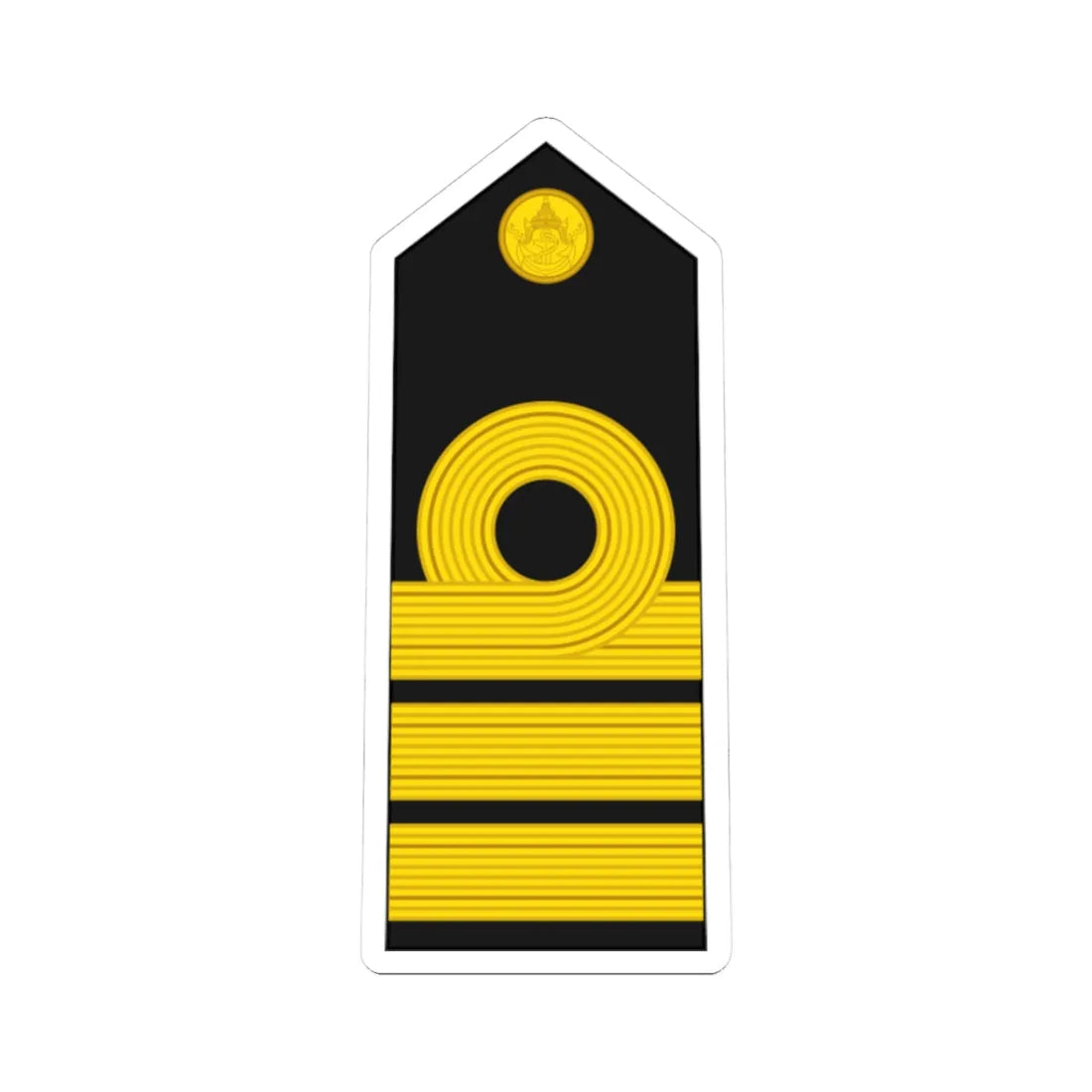 RTN OF 4 Commander (Thailand) (Military Rank) STICKER Vinyl Kiss-Cut Decal 3 Inch White - The Sticker Space