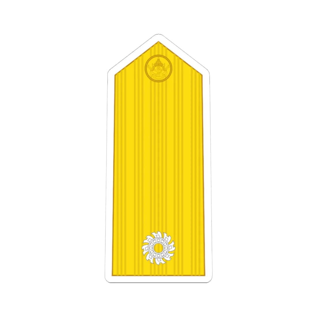 RTN OF 6 Commodore (Thailand) (Military Rank) STICKER Vinyl Kiss-Cut Decal 4 Inch White - The Sticker Space