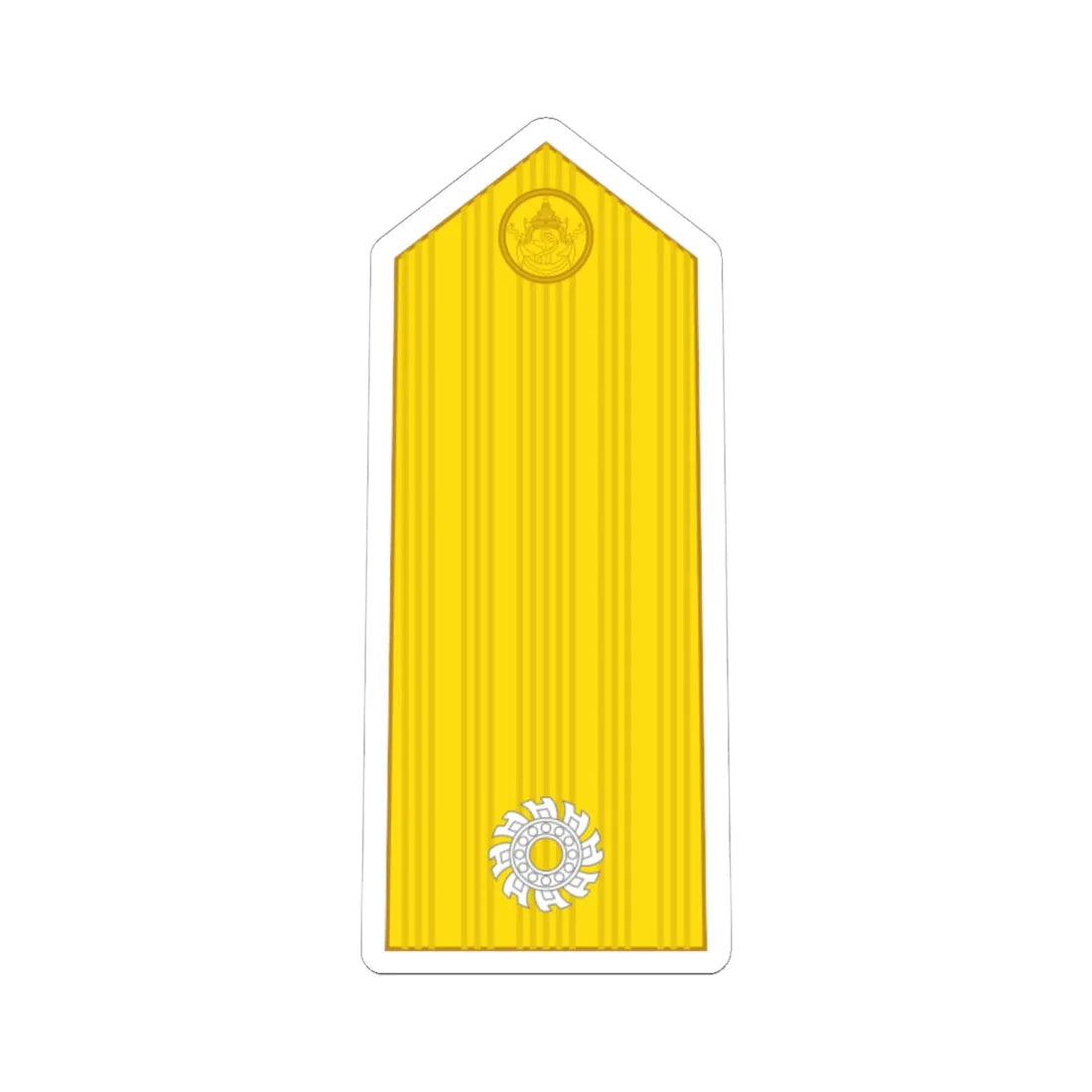 RTN OF 6 Commodore (Thailand) (Military Rank) STICKER Vinyl Kiss-Cut Decal 6 Inch White - The Sticker Space