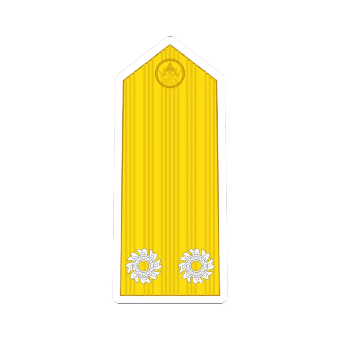 RTN OF 7 Rear Admiral (Thailand) (Military Rank) STICKER Vinyl Kiss-Cut Decal 2 Inch White - The Sticker Space