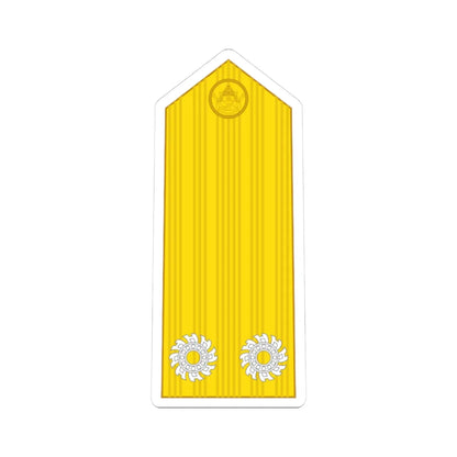 RTN OF 7 Rear Admiral (Thailand) (Military Rank) STICKER Vinyl Kiss-Cut Decal 3 Inch White - The Sticker Space